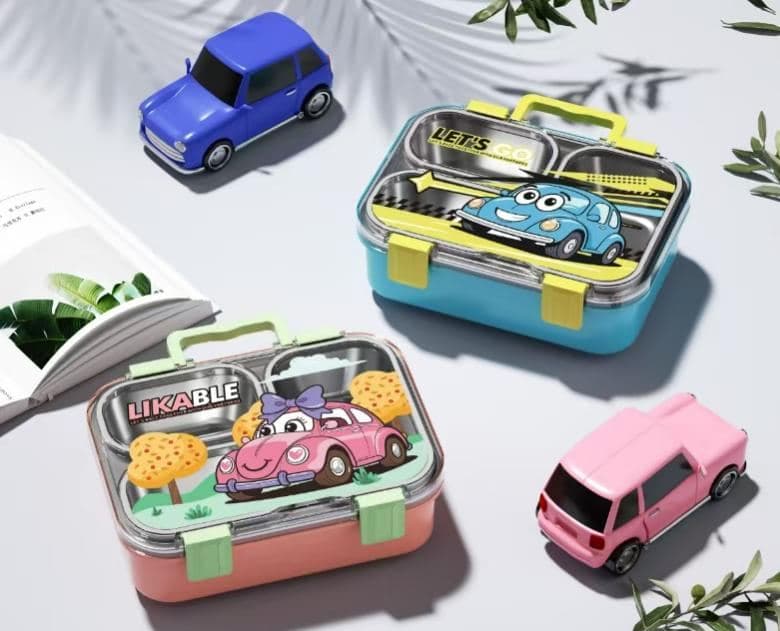 PP Plastic Lunch Box, 900 ml, 28.5 x 11 x 10.5 cm