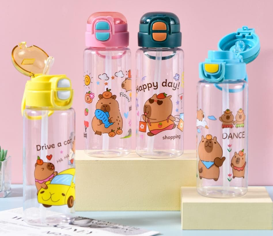 Plastic Water Bottle, 750 ml, PC+PP, Ref. WB60421
