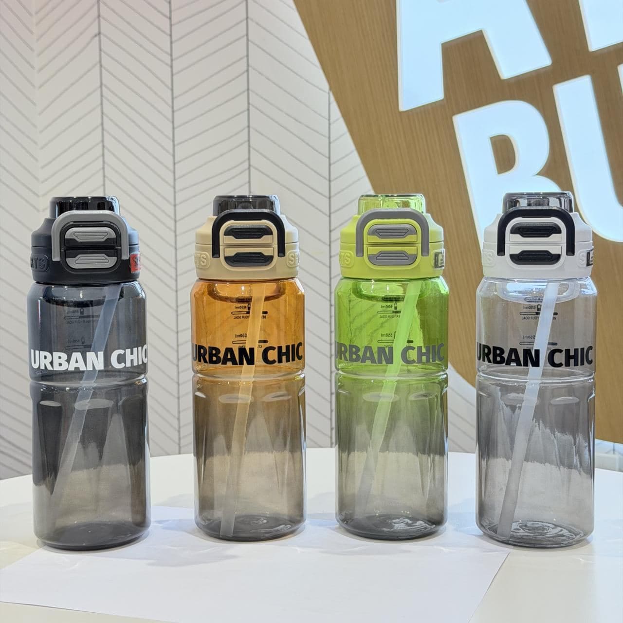 Plastic Water Bottle, 580 ml, PC+PP, Ref. WB60120