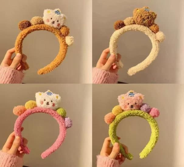 Bear Ear Headband, Assorted Pastels