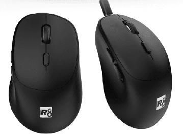 R8 G310 6D Wireless2.4G & BT Rechargeable Gaming Mouse, 800-1200-1600-3200 DPI, 6 Buttons 2