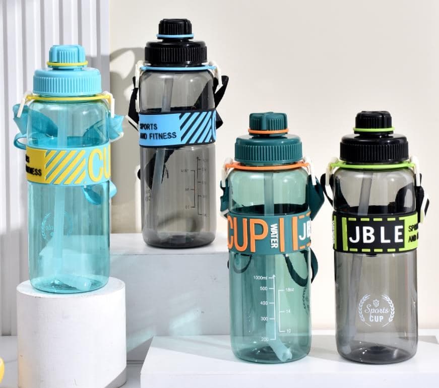 Plastic Water Bottle, 800 ml, PC+PP, Ref. WB60449