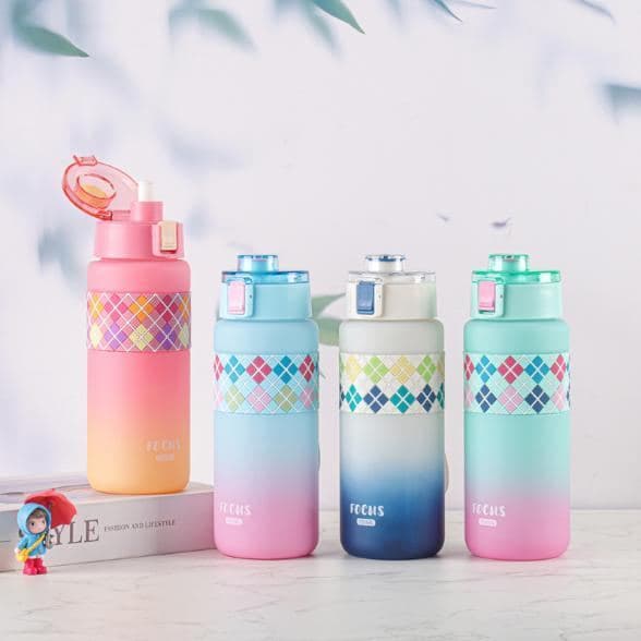 Plastic Water Bottle, 750 ml, PC+PP, 7.5 x 25 cm, Ref. WB60355