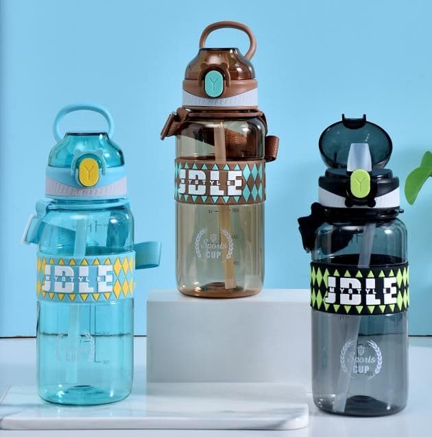 Plastic Water Bottle, 1000 ml, PC+PP, Ref. WB60464