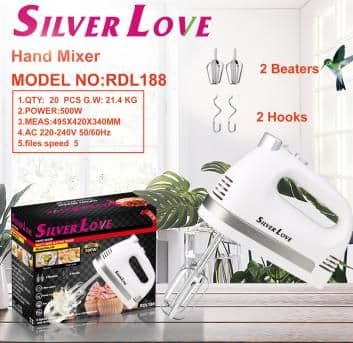 Hand Mixer, 500W,