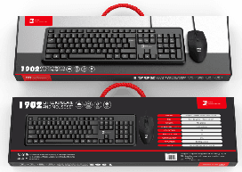 R8 1902 Wired Keyboard and Mouse Combo English & Arabic layout 2