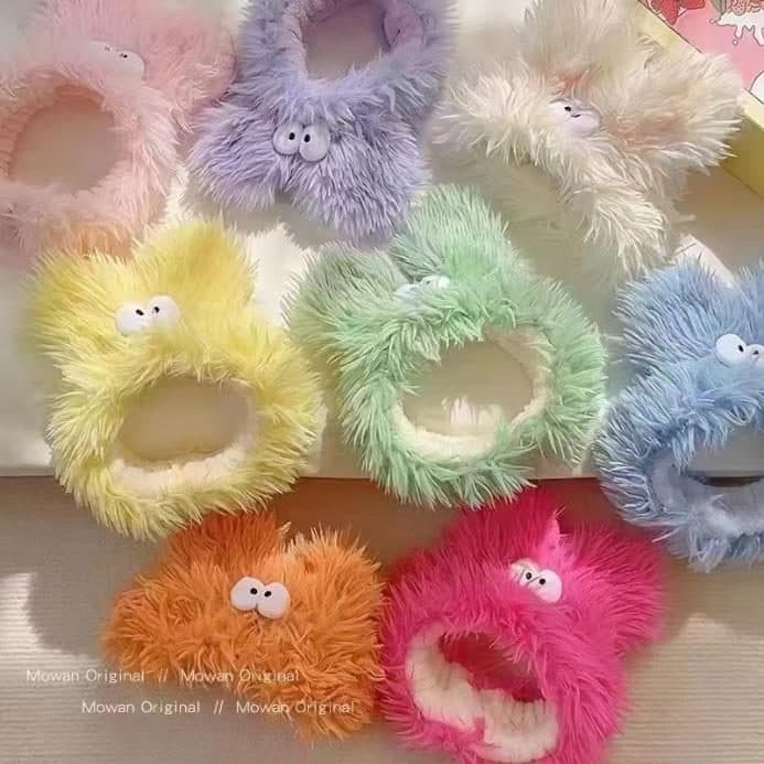 Fuzzy Monster Spa Hair Band, Pastel Assortment