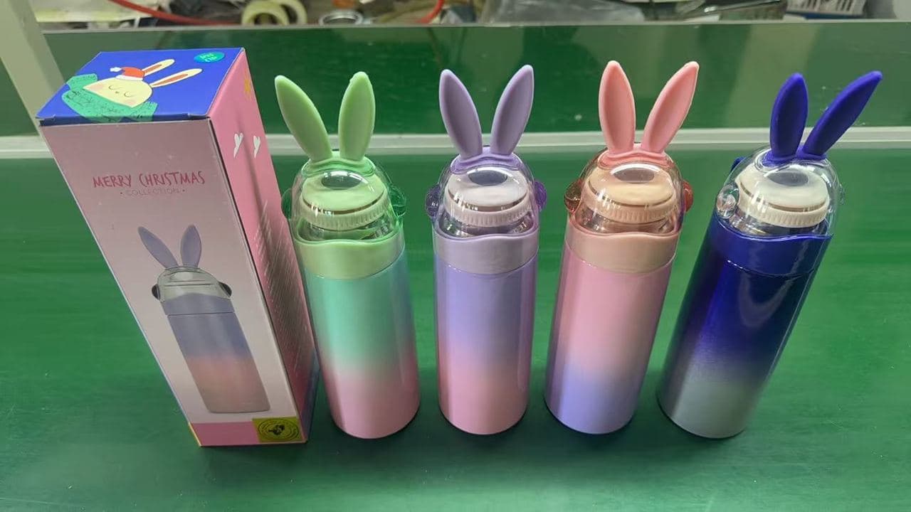 Diwangxin 8068 Rabbit Ear Gradient Bottle, 350ml