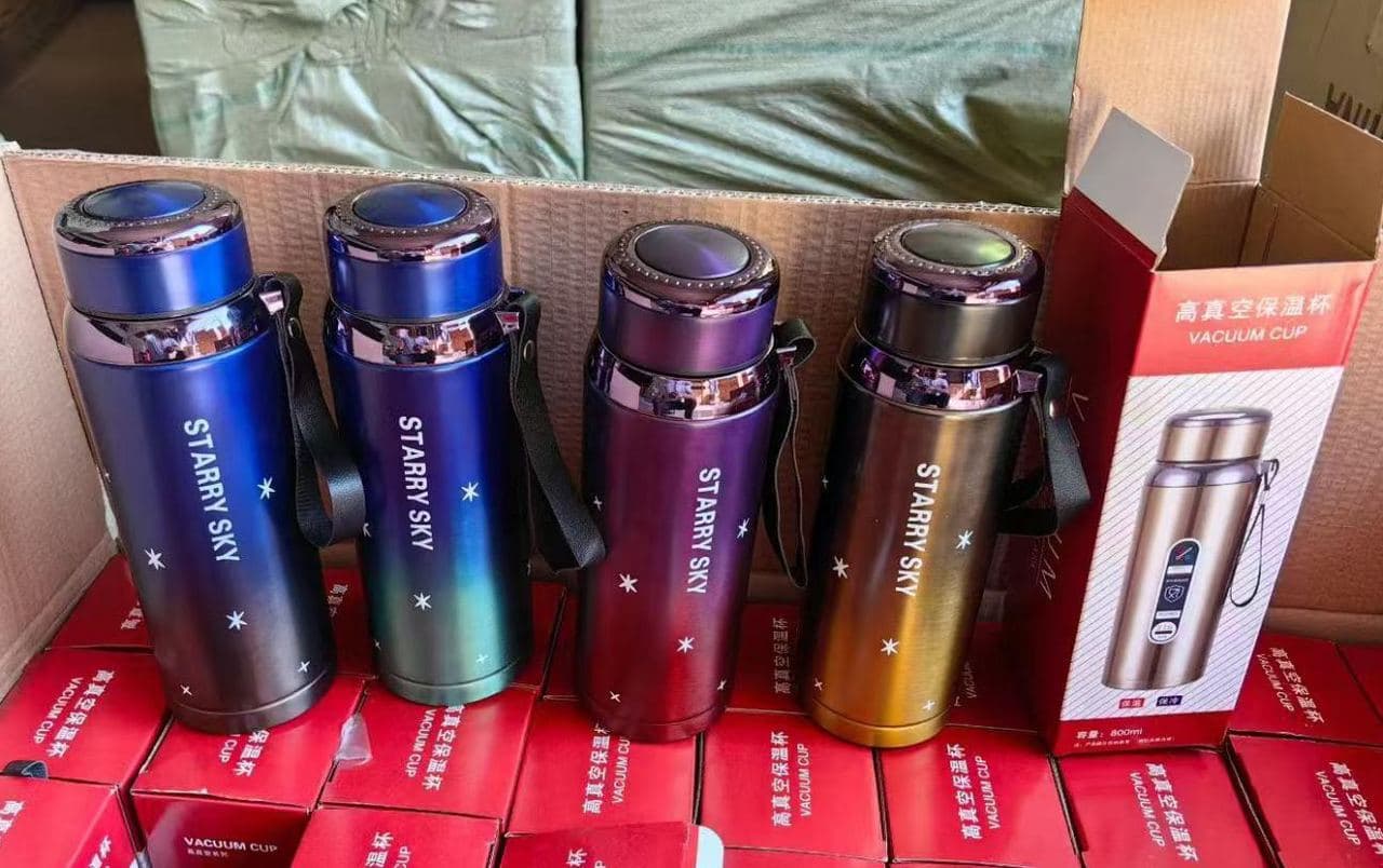 Stainless Steel Vacuum Flask, 600 ml, Ref. F095