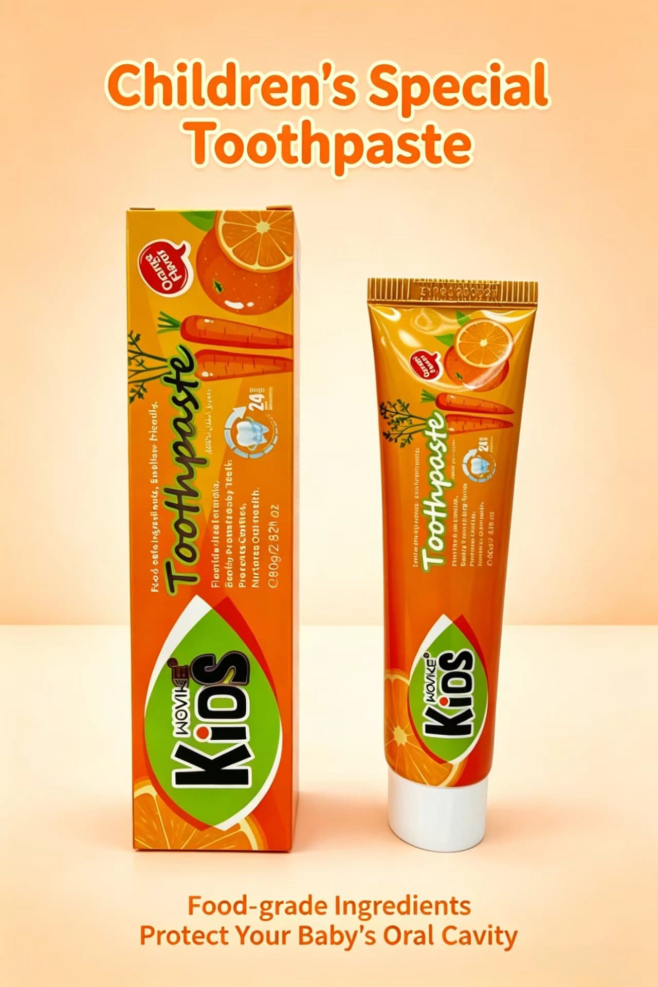 WOVIKE FR-037 Orange Carrot Toothpaste, 80g