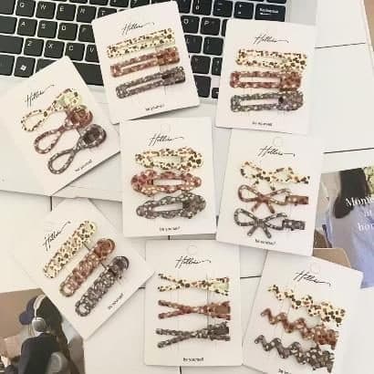 Leopard and Animal Print Snap Hair Clips