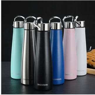 Diwangxin 5120 Curved Bottle with Carabiner Lid, 500ml