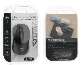 R8 G410 4D Wireless 2.4G & Bluetooth Office Mouse, 800-1200-1600 DPI, 4 Buttons 3