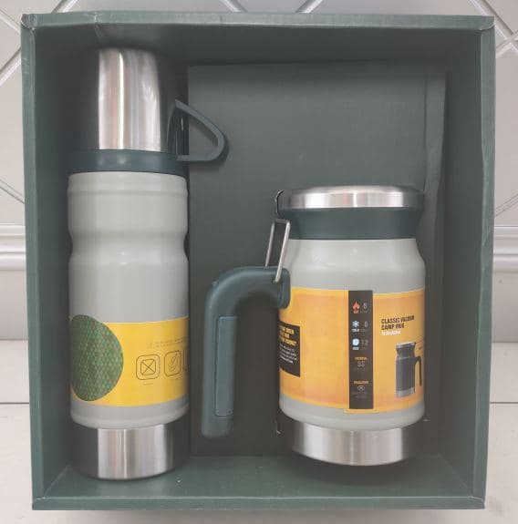 Diwangxin 5157-3 Gift Set, 680ml Flask with 620ml Mug