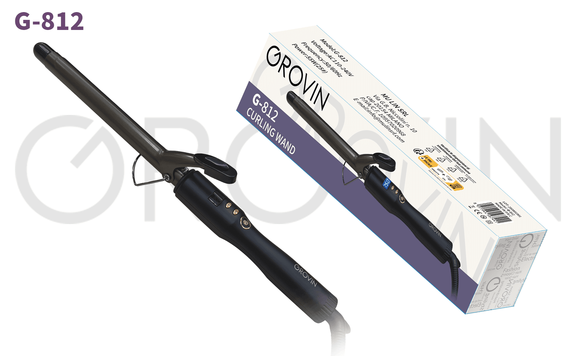 GROVIN G-812 Curling Iron