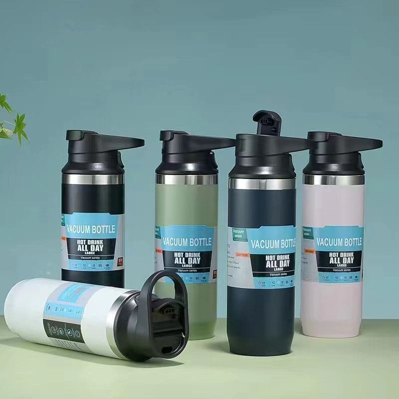 Diwangxin 5177 Vacuum Bottle with Lever Flip Lid, 500ml
