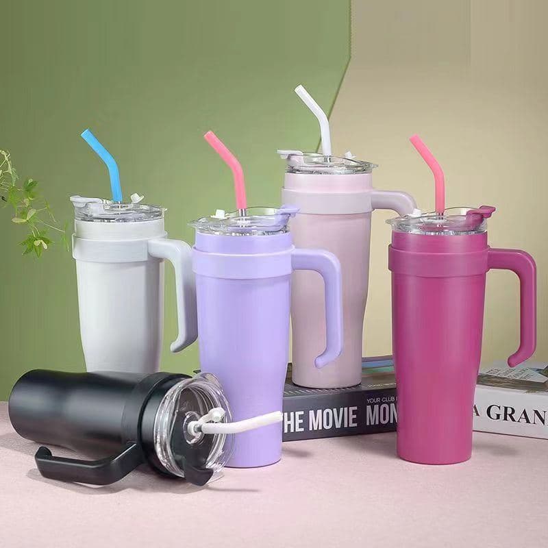 Diwangxin 5179 Handled Tumbler with Straw Lid, 1200ml