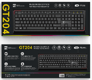 R8 GT204 Office Wired Keyboard English & Arabic layout, 104 Keys 2