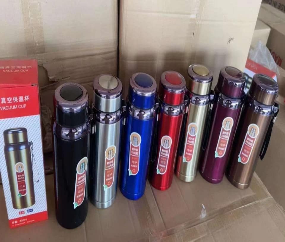 Stainless Steel Vacuum Flask, 800 ml, Ref. F075