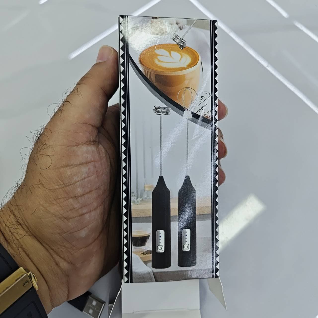 Handheld Coffee & Milk Frother 5