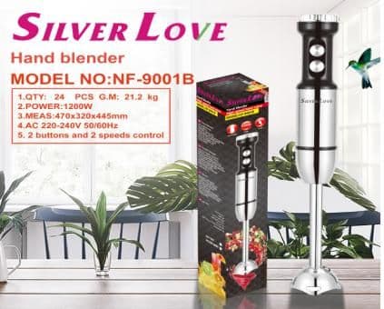 Stainless Steel Hand Blender NF-9001B, 1200W,