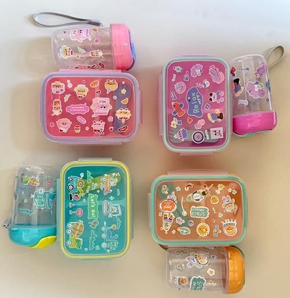 PP Plastic 3-Compartment Lunch Box, 21 x 15.5 x 7 cm, Ref. LB6002 2