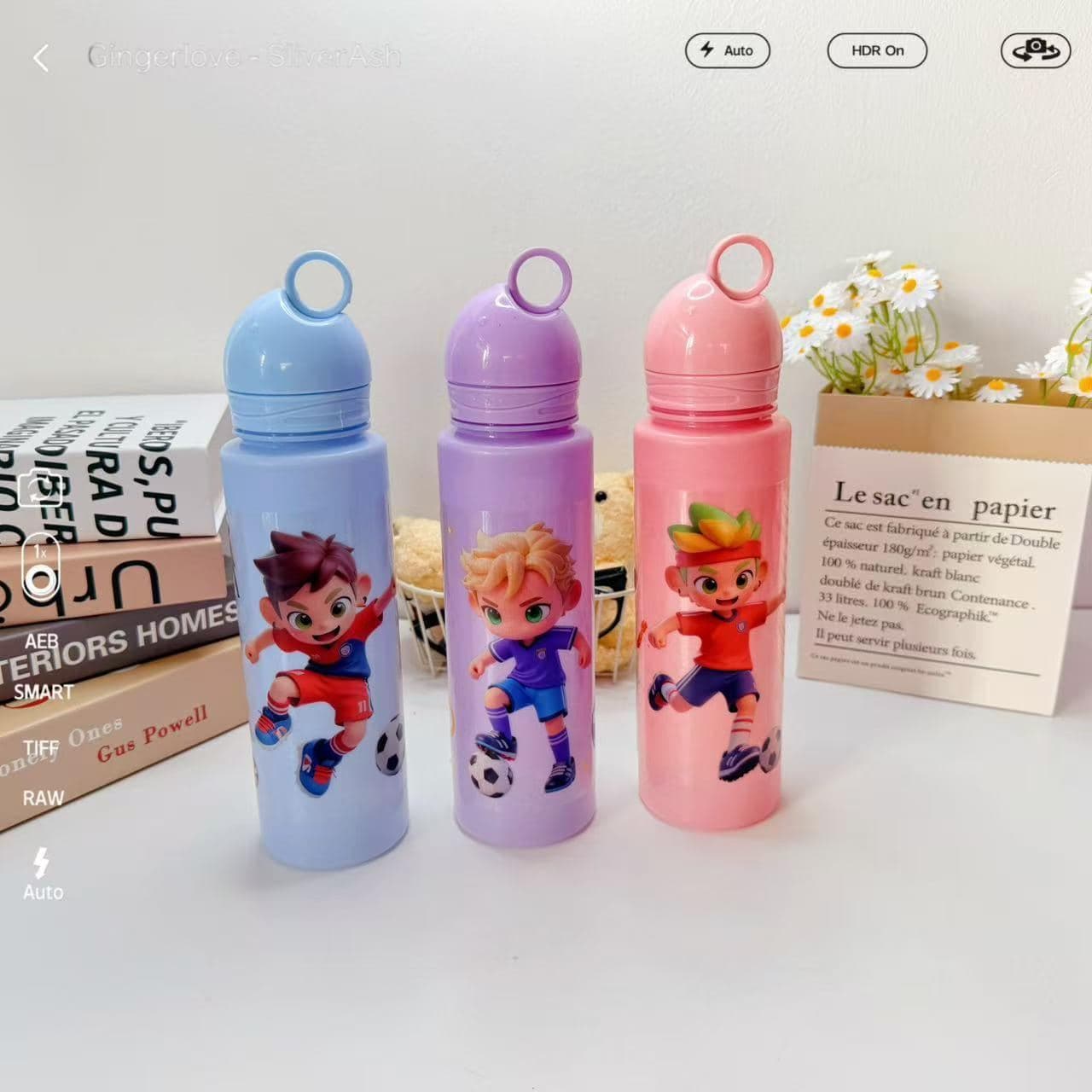 Plastic Water Bottle, 770 ml, PET, 26 x 7.5 cm, Ref. WB60986