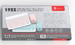 R8 1933 Bluetooth Rechargeable Wireless Keyboard and Mouse Combo with Rianbow Lighting English &... 2