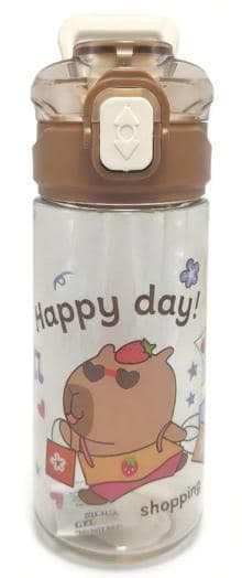 Plastic Water Bottle, 620 ml, PC+PP, 7.1 x 21 cm, Ref. WB60594