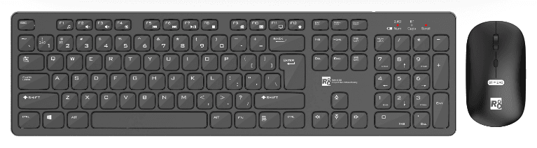 R8 GT104 2.4G & BT Wireless Keyboard and Mouse Combo English & Arabic layout