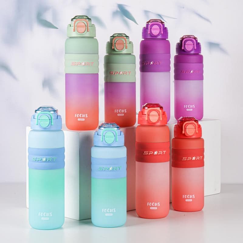 Plastic Water Bottle, 1000 ml, PC+PP, 7.5 x 25 cm, Ref. WB60352