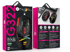 R8 G322 8D Wired & 2.4G & BT Rechargeable Gaming Mouse RGB Lighting 3