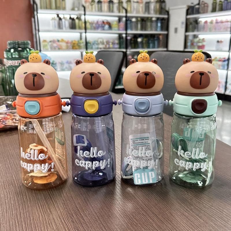 Plastic Water Bottle, 470 ml, PC+PP, Ref. WB60164