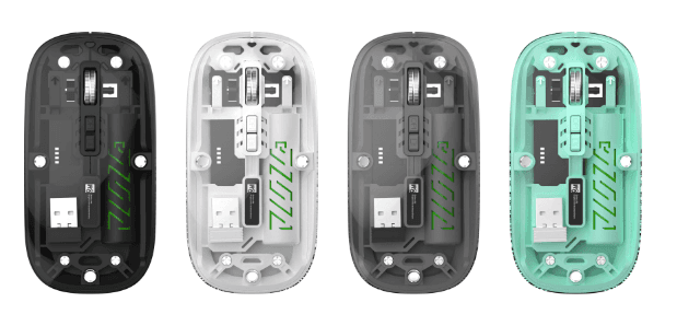 R8 1768 5D Wireless 2.4G & Bluetooth Mouse (Rechargeable), 800-1200-1600 DPI