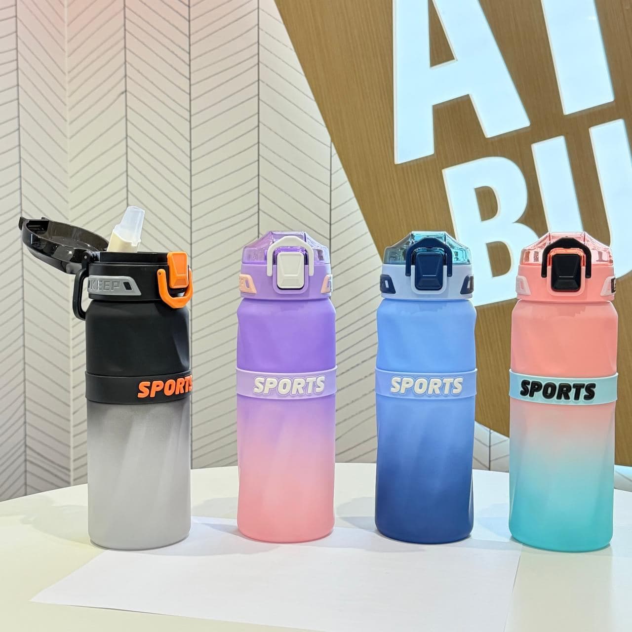 Plastic Water Bottle, 650 ml, PC+PP, Ref. WB60130