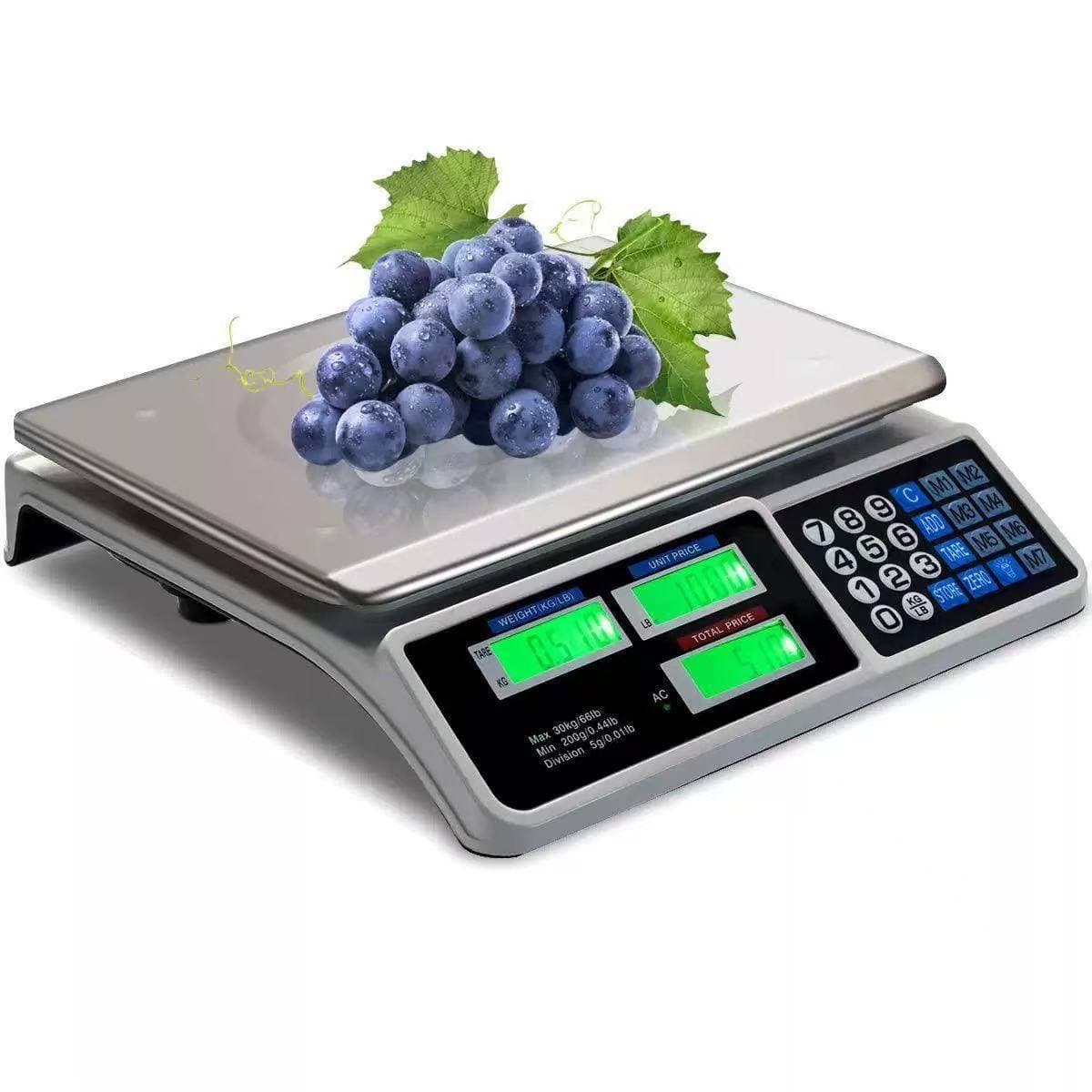 Digital Price Computing Scale 809, Stainless Platform, 40kg/5g 4