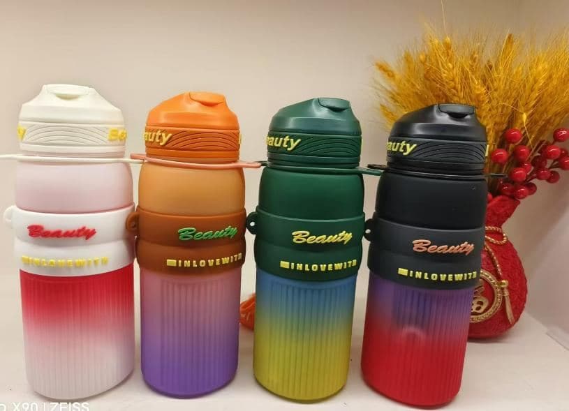 Plastic Water Bottle, 700 ml, PC+PP, 8 x 24 cm, Ref. WB60517