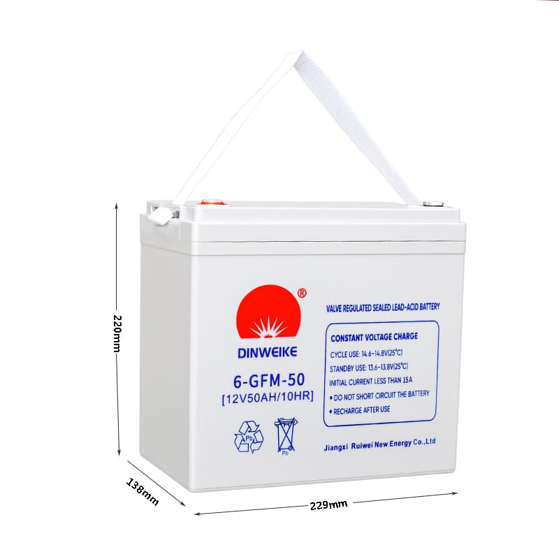 Ruiwei 12V50AH Sealed Lead-Acid Battery, 12V 42Ah, 14.8kg