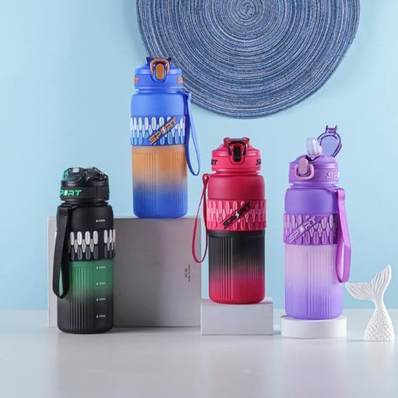 Plastic Water Bottle, 750 ml, PC+PP, 7.5 x 25 cm, Ref. WB60372