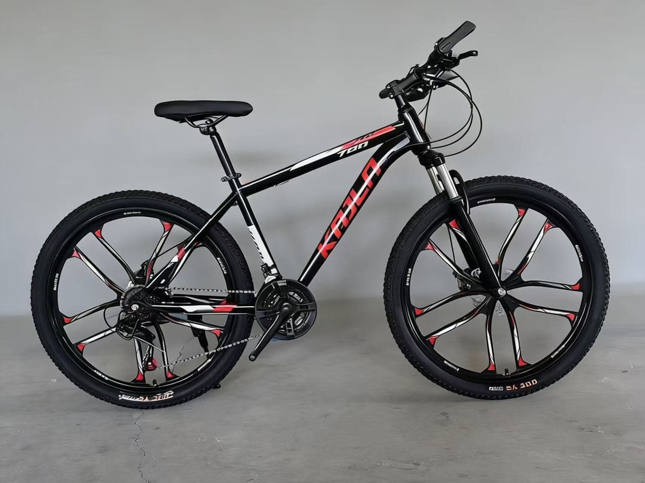KAILA Explorer Mountain Bike with Ten-Blade Mag Wheels