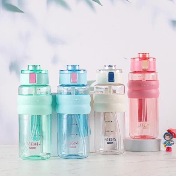 Plastic Water Bottle, 800 ml, PC+PP, Ref. WB60357