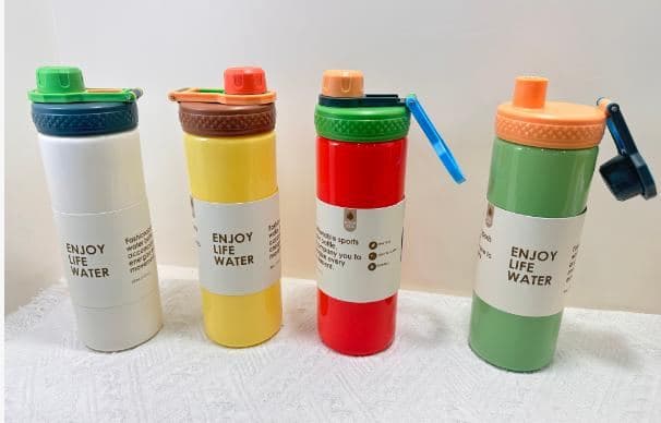 Plastic Water Bottle, 580 ml, PC+PP, 6 x 19.5 cm, Ref. WB61118 2
