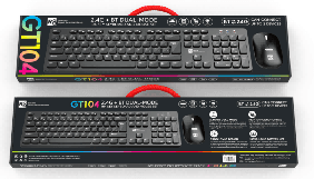 R8 GT104 2.4G & BT Wireless Keyboard and Mouse Combo English & Arabic layout 2