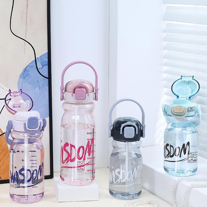 Plastic Water Bottle, 800 ml, PC+PP, Ref. WB60210