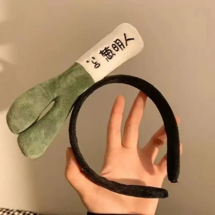 Spring Onion Headband, Dark Green