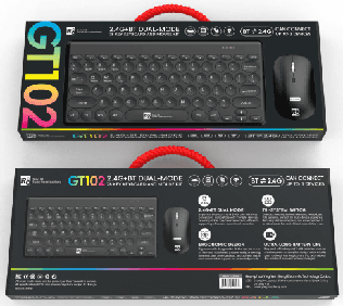 R8 GT102 2.4G & BT Wireless Keyboard and Mouse Combo English & Arabic layout 2