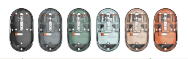 R8 1722 5D Wireless 2.4G & Bluetooth Mouse, 800-1200-1600 DPI 2