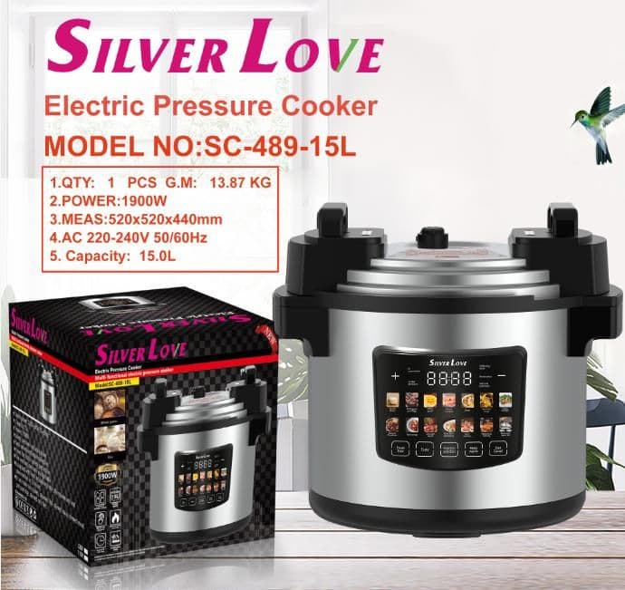 Electric Pressure Cooker SC-489, 15L, 1900W