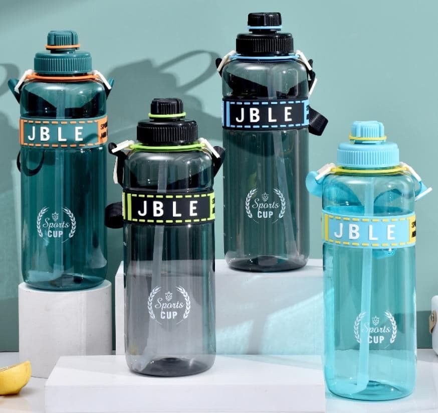 Plastic Water Bottle, 950 ml, PC, 8 x 27 cm, Ref. WB60483