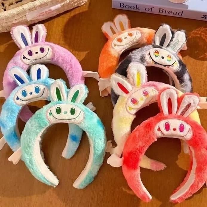 Bunny Face Headband, Bright Colour Assortment